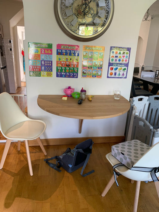 Fold up table - ideal for kitchens and small home offices - Hillside Furniture -