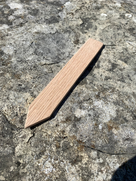 Large Red Oak plant label - 3cm x 0.5cm x 20cm (Limited Quantity) - Hillside Furniture -