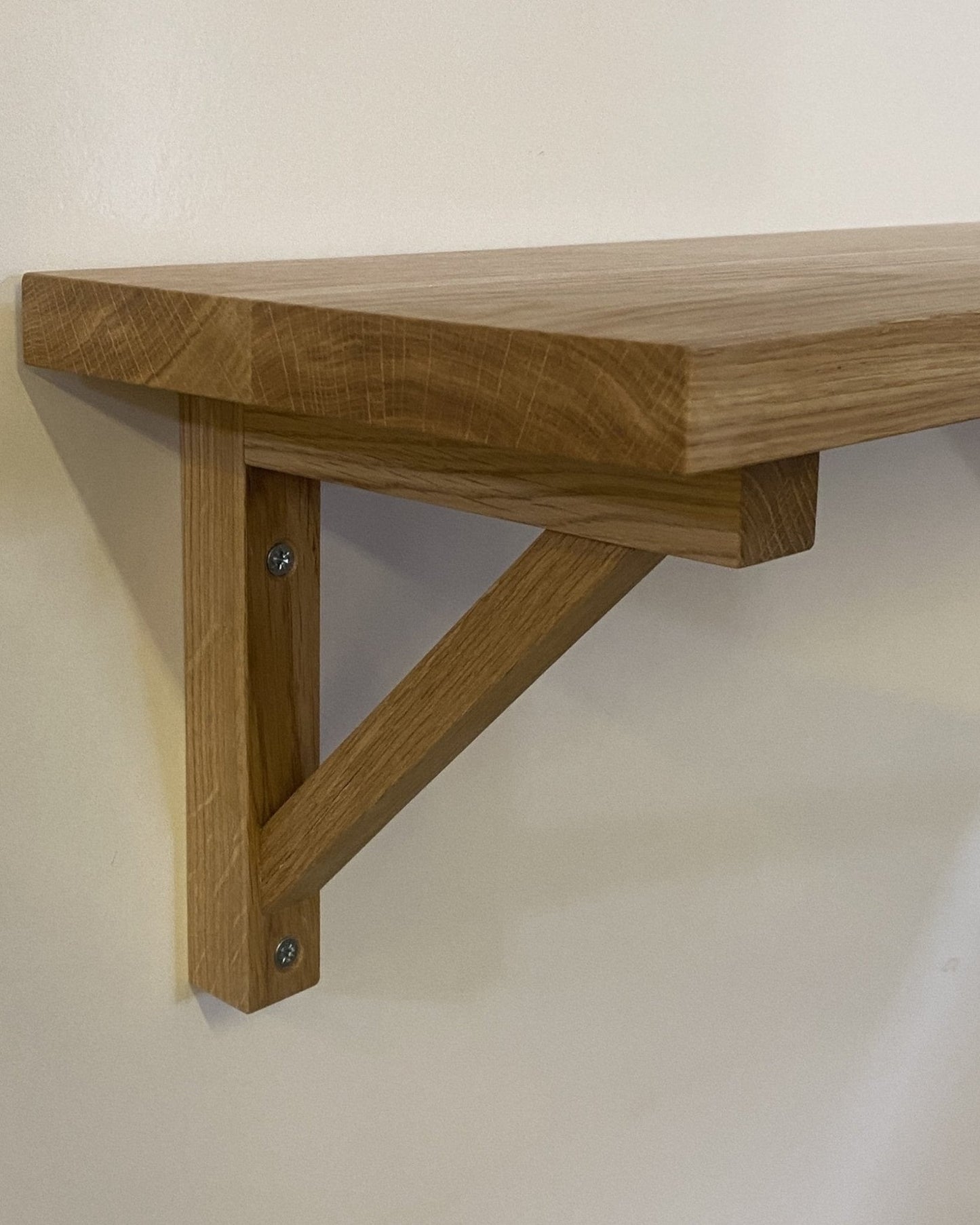 Long Oak Shelf Board (1m - 1.5m long) - Hillside Furniture - 10