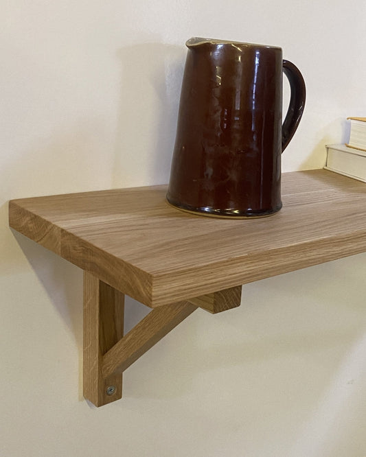 Long Oak Shelf Board (1m - 1.5m long) - Hillside Furniture - 10