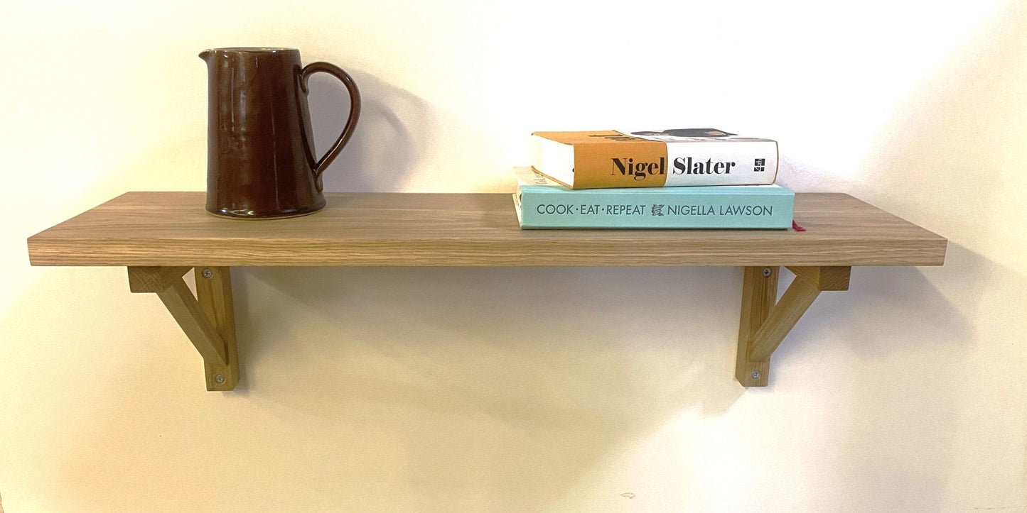 Long Oak Shelf Board (1m - 1.5m long) - Hillside Furniture - 10