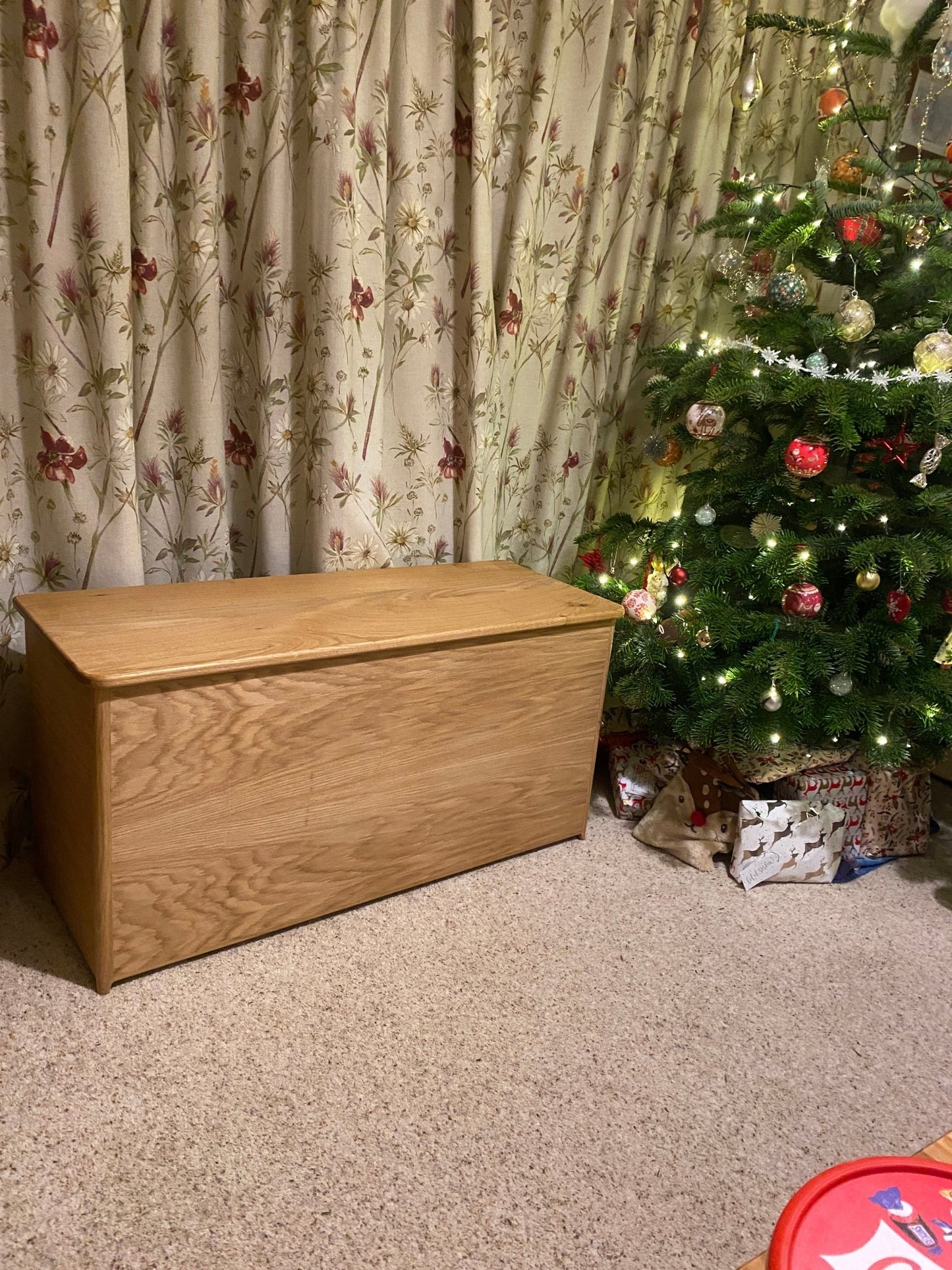 Oak Blanket Box (Hope Chest, Toy Box, Memory Box) - Hillside Furniture -