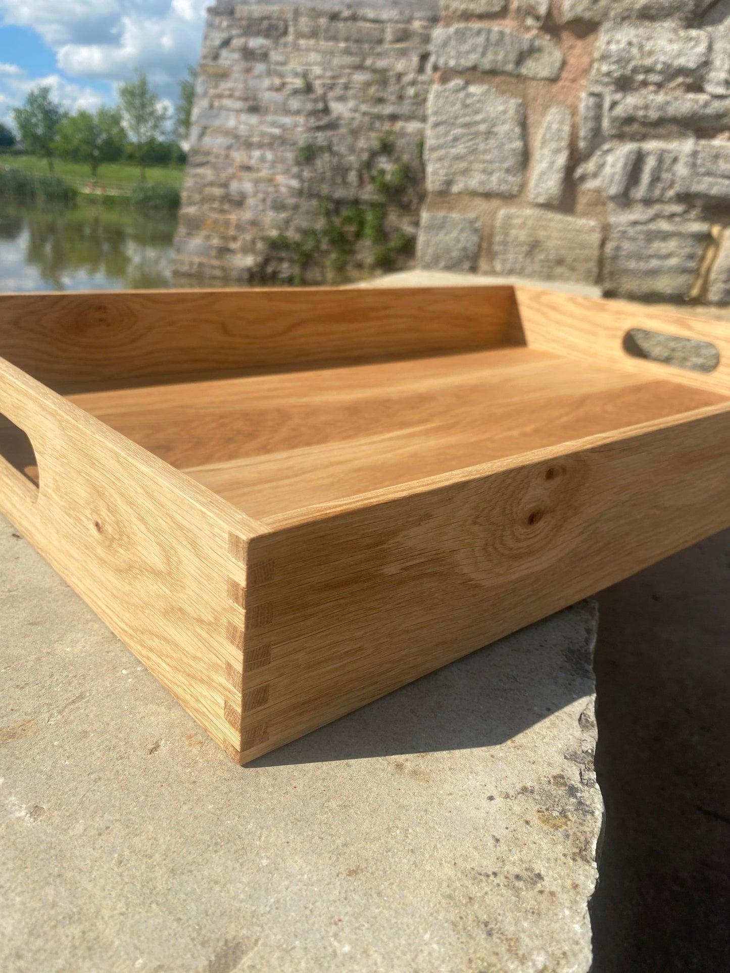 Oak Serving Tray - Hillside Furniture -