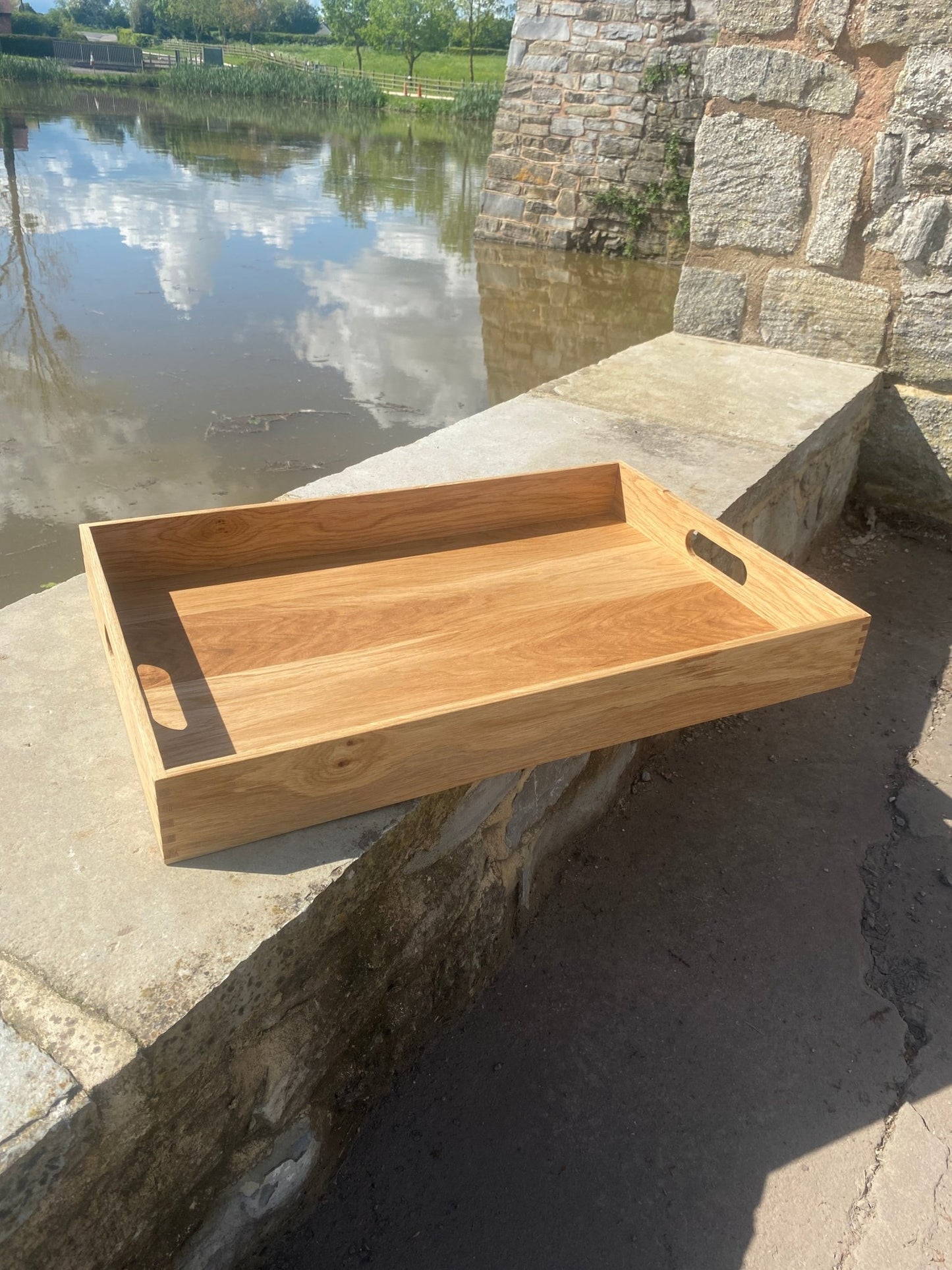 Oak Serving Tray - Hillside Furniture -