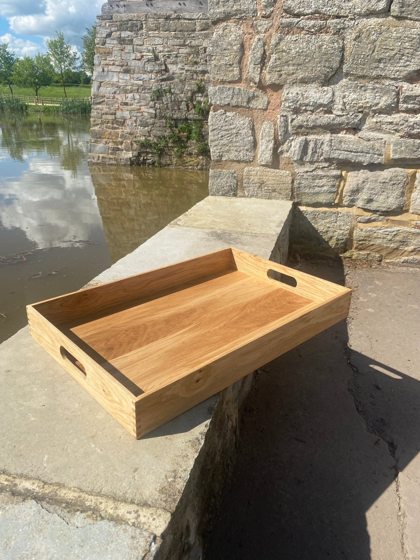 Oak Serving Tray - Hillside Furniture -