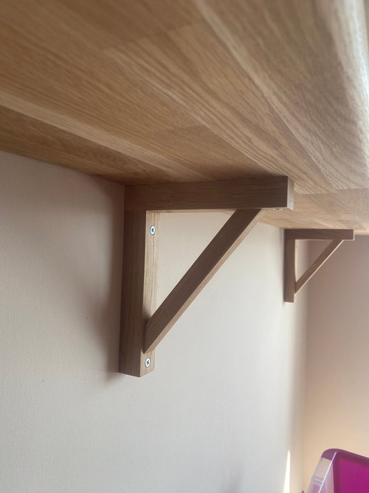 Oak shelf bracket - Hillside Furniture -