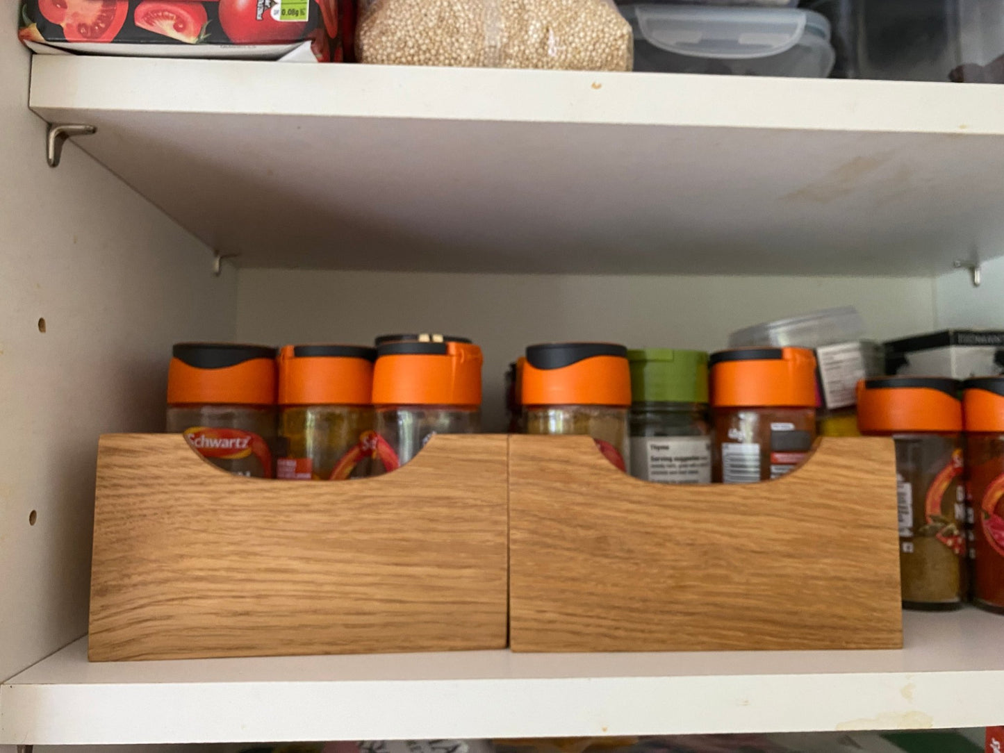 Small Oak Storage Boxes (ideal for jars of spices, reels of thread, stationary and much more) - Hillside Furniture -