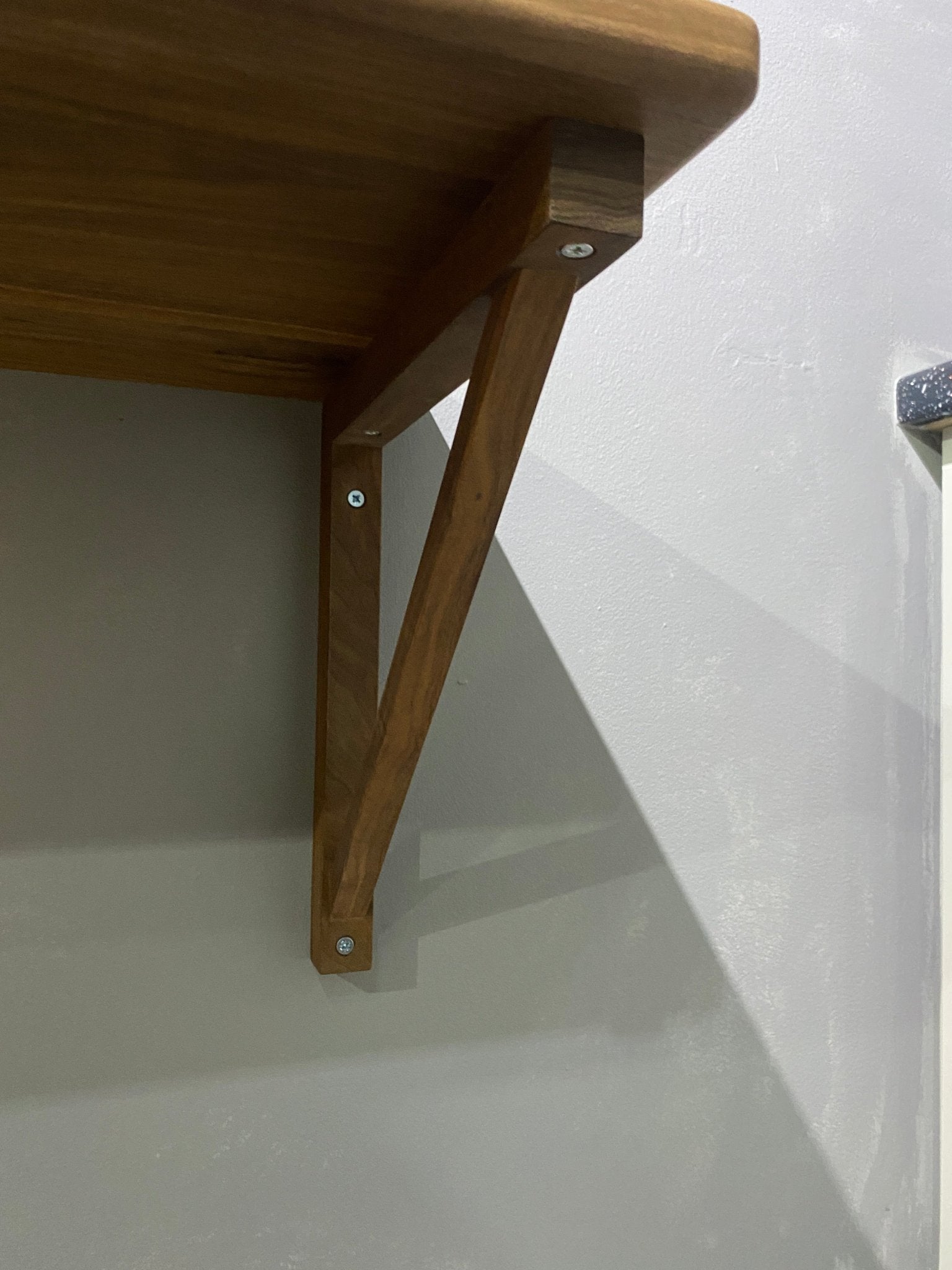 American Black Walnut shelf bracket - Hillside Furniture - 