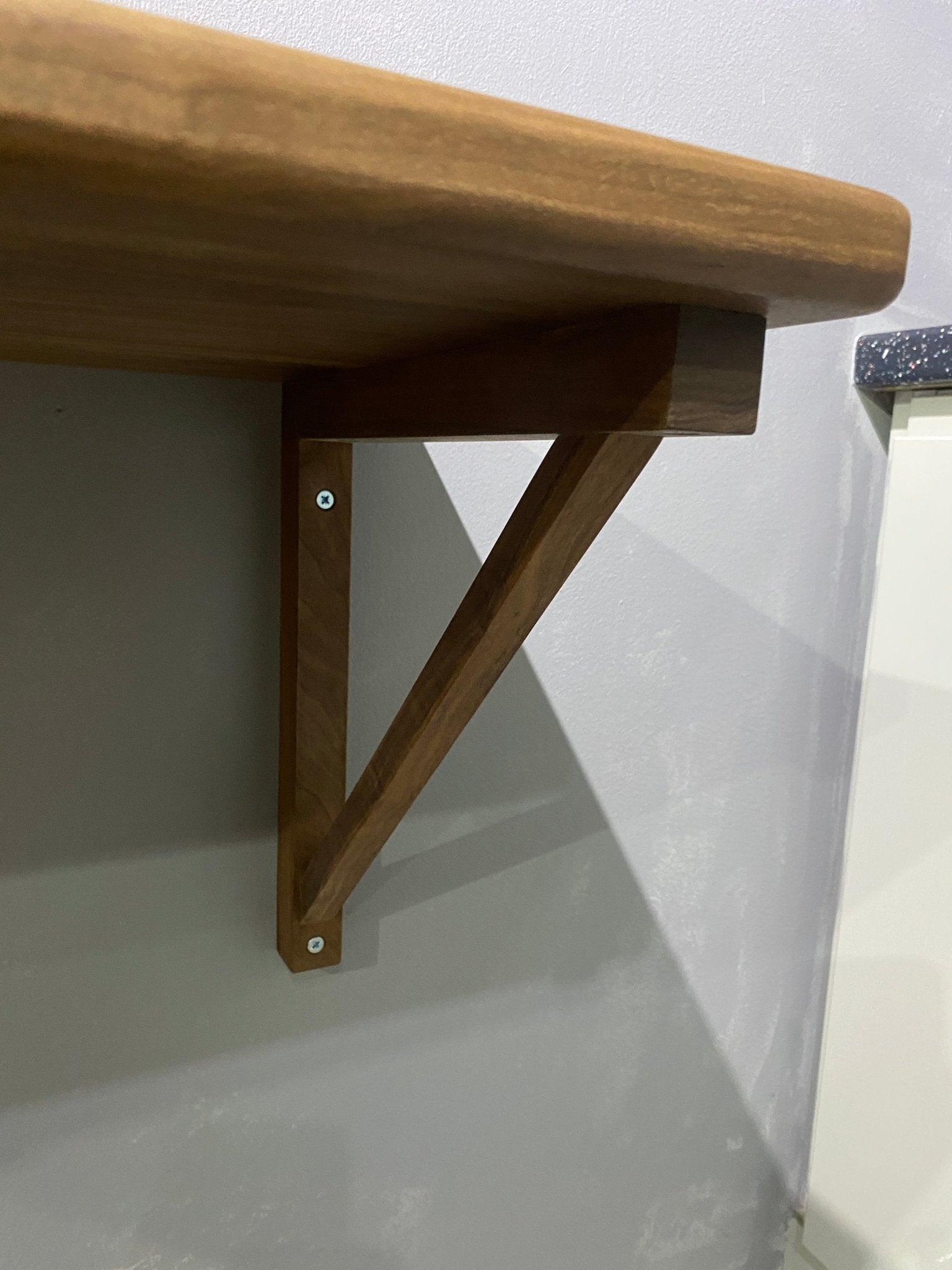 American Black Walnut shelf bracket - Hillside Furniture - 