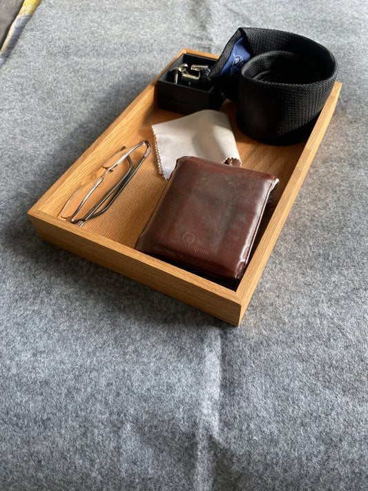 Reclaimed Red Oak Tray - 300mm x 200mm x 40mm (Limited Quantity) - Hillside Furniture - 